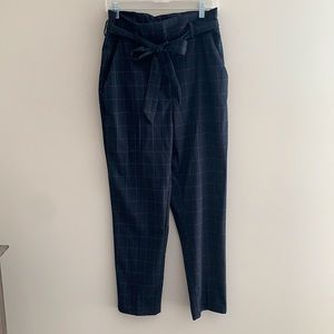 Blue with beige lines pants from H&M
